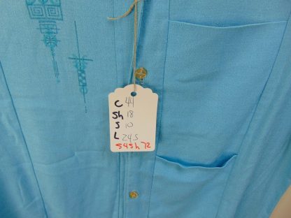 s45h72	1950's	Chest print RAYON gab vintage Hawaiian shirt jac Chest size 44 inches 	$80 - Image 4
