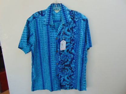 s45h78	1950's	Asian Dragon cotton vintage Hawaiian shirt Chest size 46 inches 	$120
