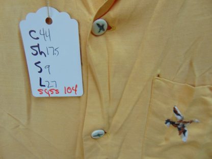 s45s104	1950's	Super Duck (awesome buttons) RAYON gab vintage shirt Chest size 44  inches 	$90 - Image 5