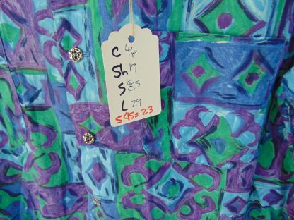 s45s23	1950-60's	Tapa cotton vintage shirt Chest size 46  inches 	$50 - Image 4