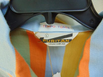 s45s68	1950-60's	 Way too cool strips cotton vintage shirt Chest size 45  inches 	$80 - Image 2
