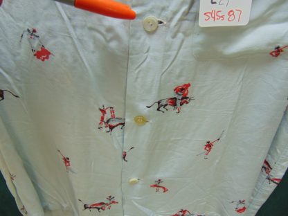 s45s87	1950's	Bull fighting RAYON vintage shirt Chest size 44  inches 	$200 - Image 5