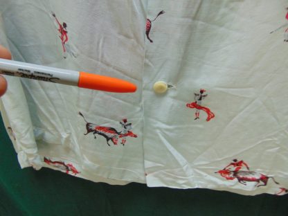 s45s87	1950's	Bull fighting RAYON vintage shirt Chest size 44  inches 	$200 - Image 4