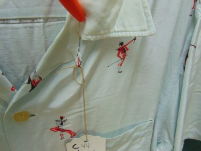 s45s87	1950's	Bull fighting RAYON vintage shirt Chest size 44  inches 	$200 - Image 3