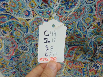 s45s88	1950's	Crazy print RAYON vintage shirt Chest size 44  inches 	$200 - Image 3
