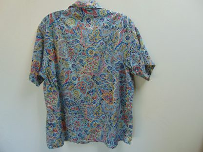 s45s88	1950's	Crazy print RAYON vintage shirt Chest size 44  inches 	$200 - Image 2