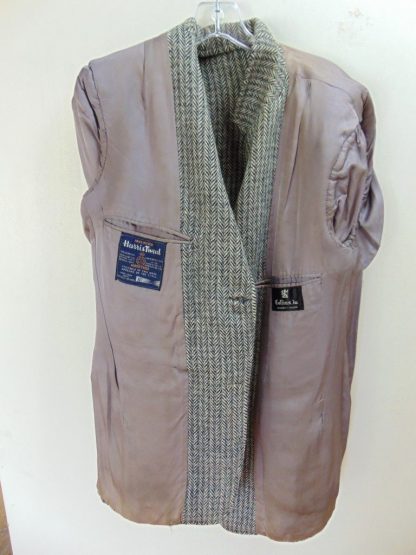 s4c11	1940's	Vintage Tweed Wool black n white heavy weight Jacket Chest 43 in.	$50 - Image 2