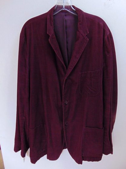 s4c40	1940-50's	 Vintage Maroon Corduroy mid weight Jacket Chest 52 in.	$70