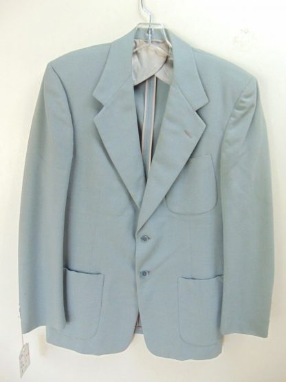 s4c6	1940's	Vintage Gray Rayon Gabardine mid weight Jacket Chest 42in.	$80