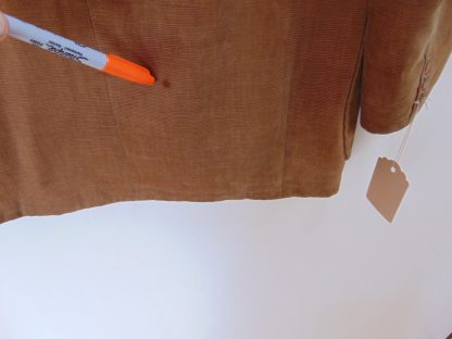 s4c7	1940-50's	 Vintage Brown horizontal  Corduroy mid weight Jacket Chest 42 in.	$50 - Image 3