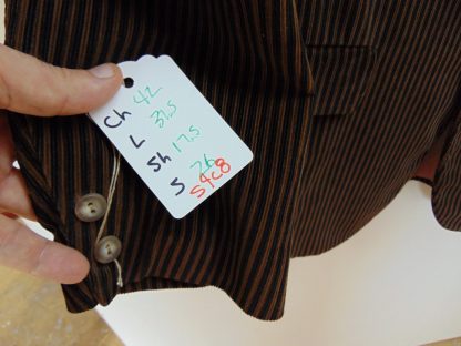 s4c8	1940's	Vintage Brown Black wide Corduroy mid weight Jacket Chest 42 in.	$70 - Image 4