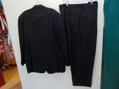 s4t35	1940-50's 	Vintage Black on black Rock n roll Single Breasted heavy weight suit Chest size 49 inches	$300 - Image 2