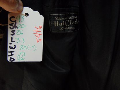 s4t6	1950's	Vintage Single Breasted Wool Gabardine Tuxedo heavy weight suit Chest size 43 inches	$200 - Image 2