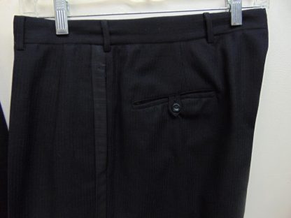 s4t6	1950's	Vintage Single Breasted Wool Gabardine Tuxedo heavy weight suit Chest size 43 inches	$200 - Image 4