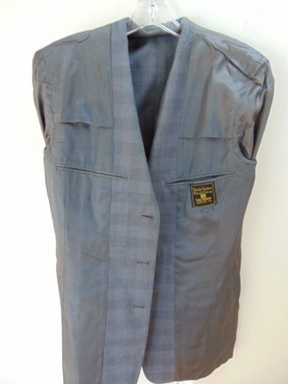 s5c16	1950's	Gray shadow mid weight Vintage Sports Coat Chest 43 in.	$40 - Image 2