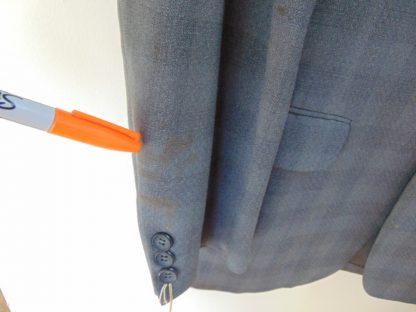 s5c16	1950's	Gray shadow mid weight Vintage Sports Coat Chest 43 in.	$40 - Image 4