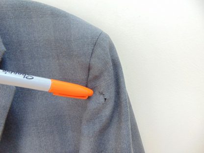 s5c16	1950's	Gray shadow mid weight Vintage Sports Coat Chest 43 in.	$40 - Image 3
