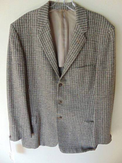 s5c30	1950's	Silver gray mid/heavy weight Vertical Rock n Roll Vintage Sports Coat Chest 44 in.	$70