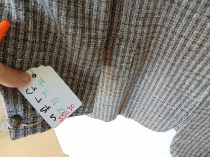 s5c30	1950's	Silver gray mid/heavy weight Vertical Rock n Roll Vintage Sports Coat Chest 44 in.	$70 - Image 5