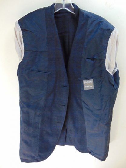 s5c54	1950's	Black on Black Horizontal light weight Vintage Sports Coat Chest 46 in.	$70 - Image 2
