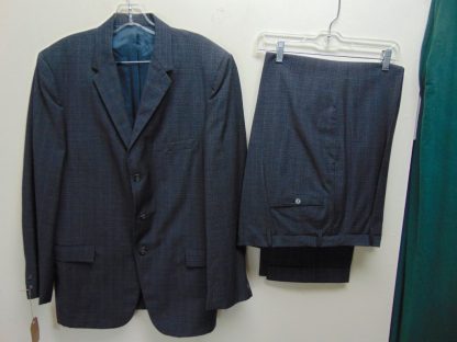 s5t39	1950's	Gray with black Single Breasted medium weight Vintage suit Chest size 46 inches	$150