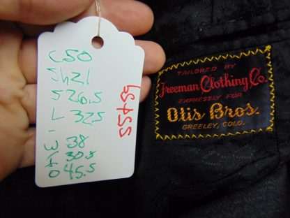 s5t59	1950's	Black n Pink atomic print Single Breasted medium weight Vintage suit Chest size 50 inches	$250 - Image 4
