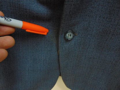 s5t72	1950's	Vintage Grayish Blue Atomic design Single Breasted medium weight suit Chest size 48 inches	$200 - Image 2