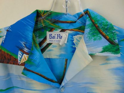 s67h114	1970's	Waikiki Beach polyester vintage Hawaiian shirt Chest size 45 inches 	$20 - Image 2