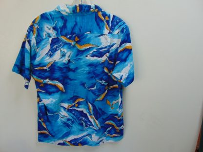 s67h153	1960's	Seagulls cotton  barkcloth vintage Hawaiian shirt Chest size 42 inches 	$40 - Image 3