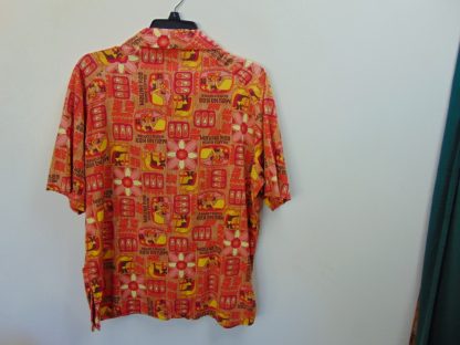 s67h36	1960's	Kona coffee tapa cotton vintage Hawaiian shirt Chest size 46 inches 	$70 - Image 4