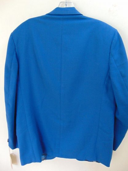 s6c12	1960's	Vintage Ocean Blue mid weight Dinner Jacket Chest 45 in.	 $50 - Image 2