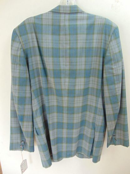 s6c26	1960's	Green Plaid light weight Vintage Sports Coat Chest 45 in.	$50 - Image 3