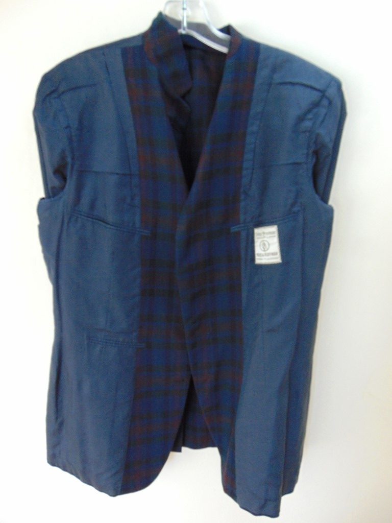 s6c30 1960's Dark Plaid mid weight Jazz Vintage Sports Coat Chest 45 in. $50 - Image 2