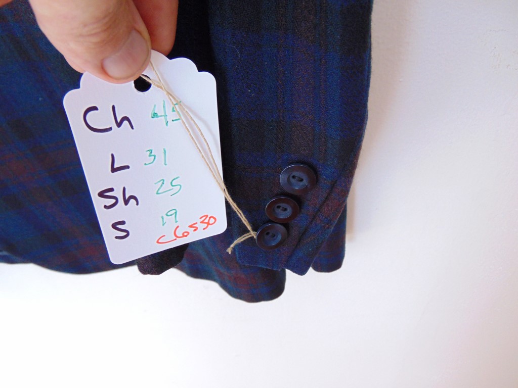 s6c30 1960's Dark Plaid mid weight Jazz Vintage Sports Coat Chest 45 in. $50 - Image 4