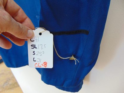 s6c8	1960's	Blue Gabardine heavy weight School Band/Dinner Vintage Sports Coat Chest 41 in.	$40 - Image 4