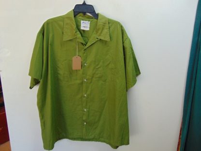 s6s10	1960's	3X 2 pocket Green perma press Chest size 56  inches vintage shirt	$30