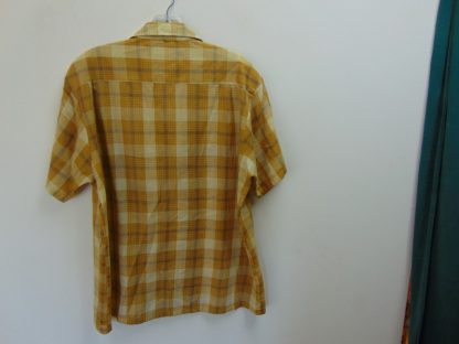 s6s112	1960's	Vintage Brown plaid perma press Chest size 44  inches vintage shirt	$30 - Image 2
