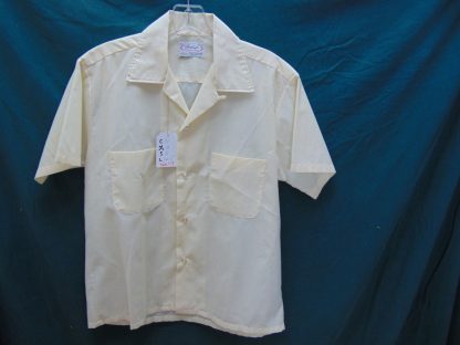 s6s113	1960's	Vintage White 2 pocket perma press Chest size 44  inches vintage shirt	$30