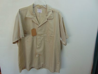 s6s5	1960's	Vintage Brown two pocket perma press Chest size 52  inches vintage shirt	$30