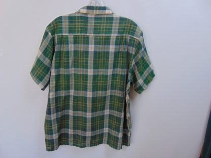s6s74	1960's	Two pocket plaid perma press Chest size 44  inches vintage shirt	$30 - Image 2