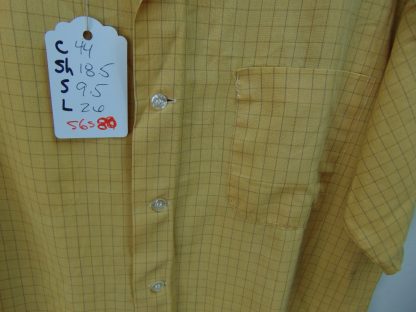 s6s80	1960's	Window pane plaid perma press Chest size 44  inches vintage shirt	$20 - Image 5