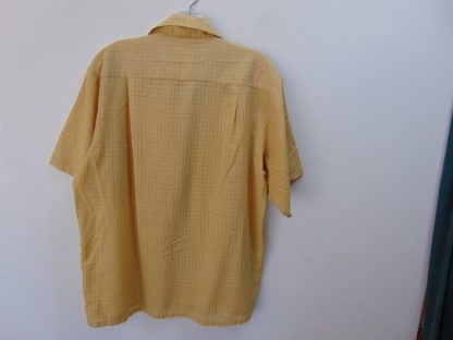 s6s80	1960's	Window pane plaid perma press Chest size 44  inches vintage shirt	$20 - Image 4