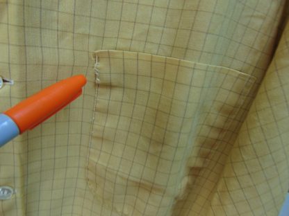 s6s80	1960's	Window pane plaid perma press Chest size 44  inches vintage shirt	$20 - Image 3