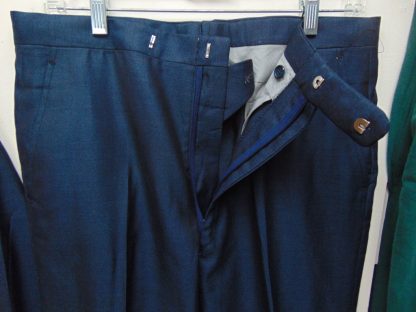 s6t2	1960's	Vintage Blue/Black high SHARKSKIN Single Breasted medium weight suit Chest size 43 inches	$200 - Image 4