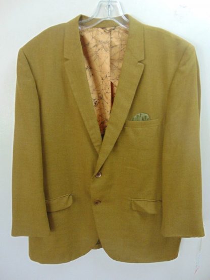 s7c17	1960-70's	 Vintage Gold light weight  Jazz Jacket Chest 44 in.	$50