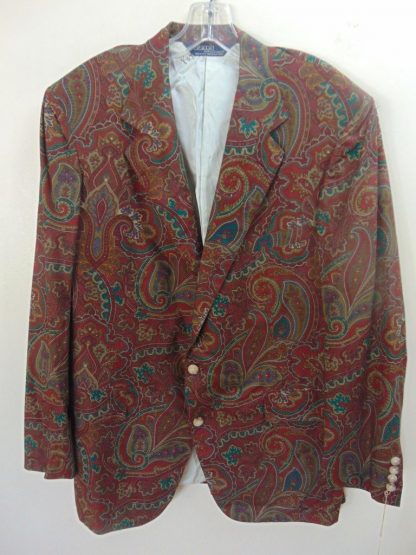 s7c20	modern	Polo Paisley light weight Jacket Chest 44 in.	$70