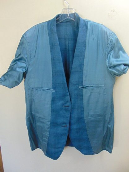 s7c3	1960-70's	 Vintage Blue Black slight Sharkskin mid weight Jacket Chest 42 in.	$50 - Image 2
