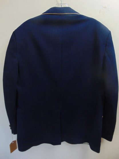 s7c9	1970's	Vintage Navy Blue with yellow pipping polyester mid weight Jacket Chest 42 in.	$30 - Image 3