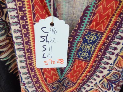 s7s28	1970's	Dashiki Hippy cotton Chest size 46  inches vintage shirt	$40 - Image 3