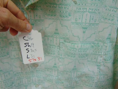 s7s31	1970's	Paris Eiffel Tower polyester  Chest size 46  inches vintage shirt	$40 - Image 4